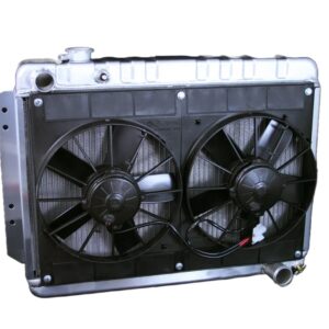Radiator w/Fans Impala 59-64 Manual Trans Raw DEW32-4139015M