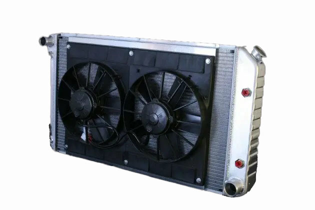 Radiator w/Fans Chevelle 73-77 Auto Trans Raw DEW32-4139034A