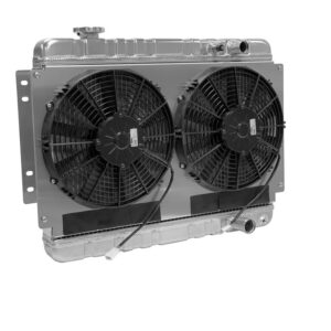 Radiator w/Fans Chevelle 68-72 LS Man Trans Raw DEW32-6139003M