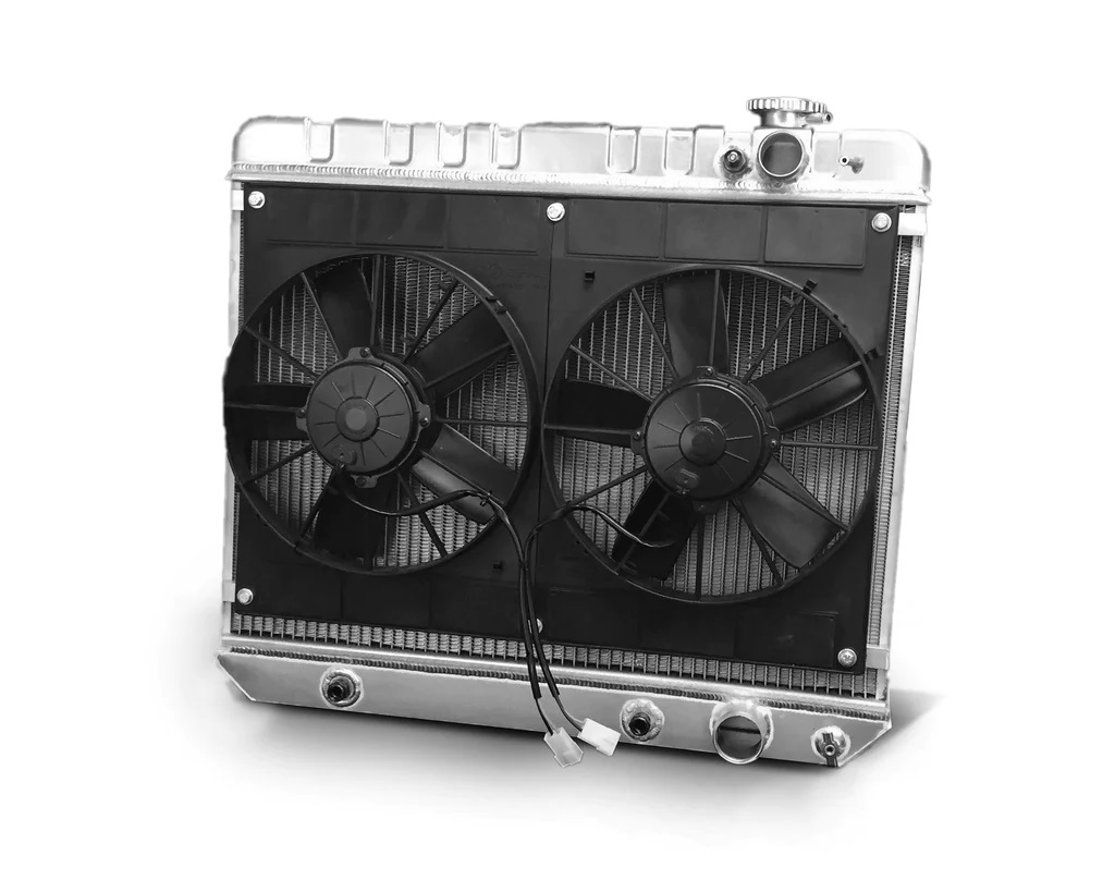 Radiator w/Fans Nova LS 73-74 Auto Trans Raw DEW32-6139035A