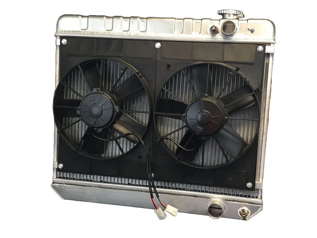 Radiator w/Fans Nova LS 73-74 Manual Trans Raw DEW32-6139035M
