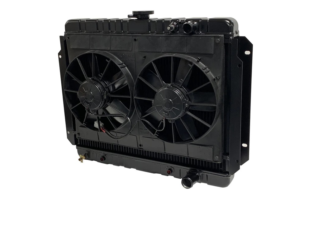 Radiator w/Fans Impala LS 63-72 Auto Trans Blk DEW32-6239016A