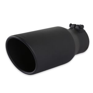 SS Exhaust Tip Black FLO15405B