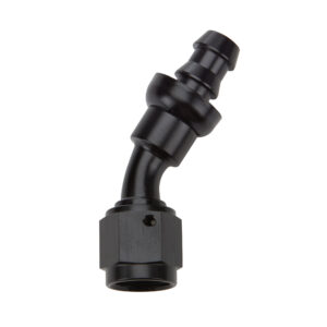 Pushlock Hose End Black 30 Deg Elbow -10 ALL49424