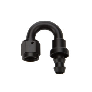 Pushlock Hose End Black 180 Deg Elbow -6 ALL49482