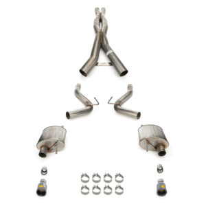 24- Mustang 5.0L Cat Back Exhaust COR21251BLK