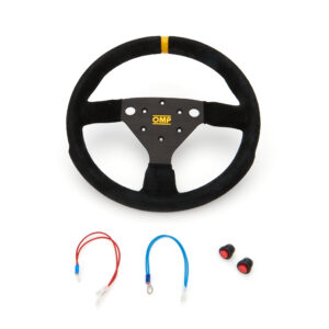 320 SP Steering Wheel Black Grip Silver Center OMPOD0-2042-A01-071