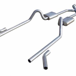 55-57 Chevy 2.5 Exhaust Pocket Kit w/X-Pipe PYPSGC19S