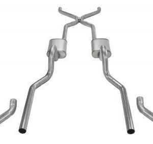 55-57 Chevy 3in Exhaust w/H-Pipe PYPSGC43