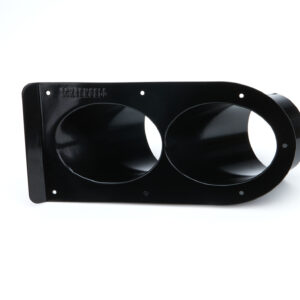 Pipe Shield Black Dual Outlet 3-1/2in 45 Degree SCH350TSB-45-2