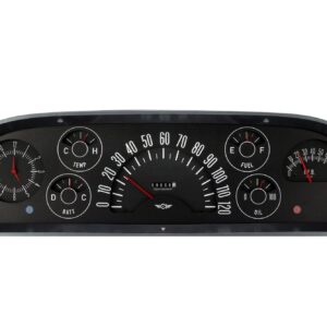 60-63 Chevy Truck Gauge Set Black CLACT60B