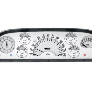 60-63 Chevy Truck Gauge Set White CLACT60W
