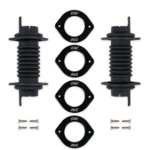 Door Jamb Wiring Boot Kit -Black Anodize Trim DSE010422DS