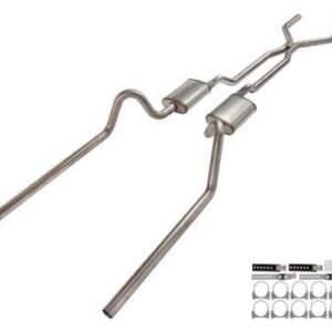66-71 Ford Fairlane Crossmember Back Exhaust PYPSFF41S
