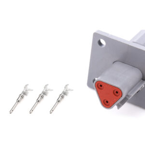 Plug Deutsch 3 Pin Receptacle w/Flange QRP71-337