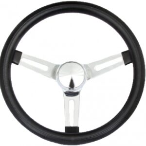 Classic Series Chrome Slotted Steering Wheel GRT8546