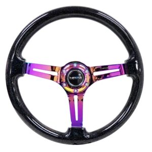 Steering Wheel 350mm 3in Dish Galaxy -Neochrome NRGRST-018BSB-MC