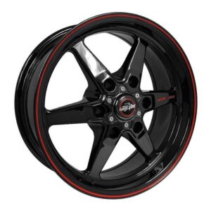 93 Truck Star Gloss Blac k 17x7 6x5.50BC 4.00BS RSI93-770847B