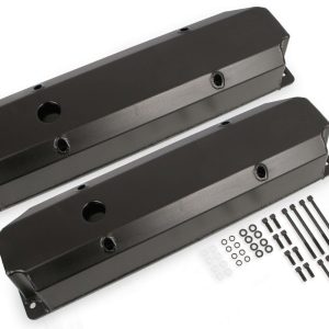 BBM Fab. Alm Valve Cover Set - Black MRG6865BG