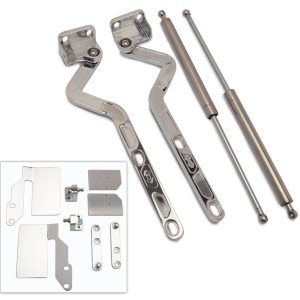 Billet Hood Hinges Polished EDDMS149-28P