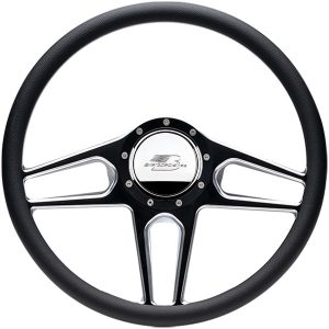 Steering Wheel 1/2 Wrap 15.5in Tec 5 Black BSPBC34051