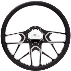 Steering Wheel 1/2 Wrap 15.5in Redline Black BSPBC34107