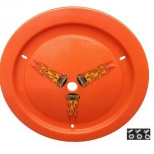 Wheel Cover Dzus-On Fluo Orange Real Style DOM1006-D-FLO-OR