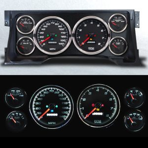 Gauge Kit GM Truck 95-98 Performance Black NVG95101-01