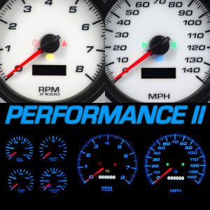 Gauge Kit GM Truck 95-98 Performance II White NVG95102-03