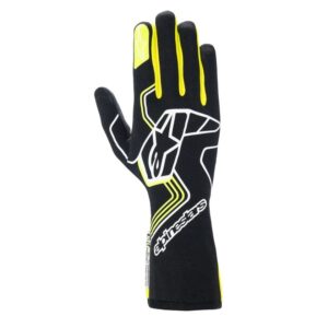 Glove Tech-1 Race V4 Blk / Fluo Yellow Small ALP3552024-155-S