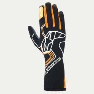 Glove Tech-1 Race V4 Black / Flo Org Small ALP3552024-156-S