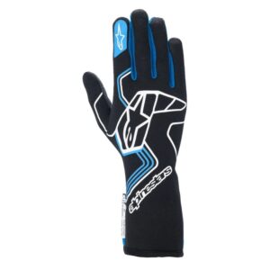 Glove Tech-1 Race V4 Black / Blue Large ALP3552024-17-L
