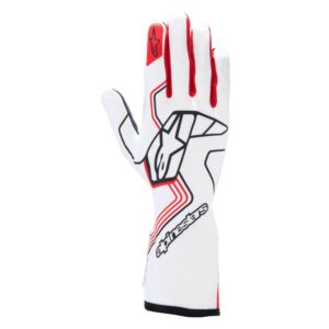Glove Tech-1 Race V4 White / Red X-Large ALP3552024-23-XL