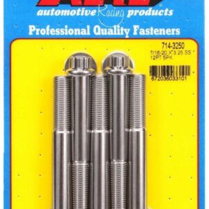 7/16-20 x 3.250 12pt SS Bolt Kit 5pk ARP714-3250
