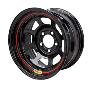 Wheel 15x7 D Hole 4 x 100mm 3.5in Black BAS57SH35