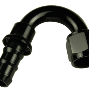 6AN Push Lock Hose End s- Black 150 RHP2150-06-2