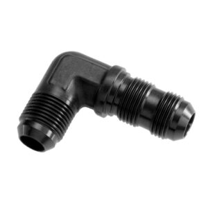 3AN Bulkhead Adapter 90 Male Male Black RHP833-03-2