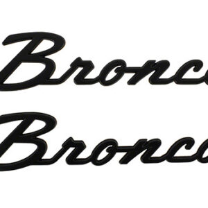 21 -24 Bronco Classic Script Fender Badge Kit FRDM1447-BSMB
