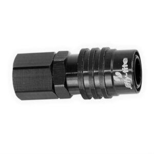 8an Fitting Socket Female- Valved (Black) JFT51308J