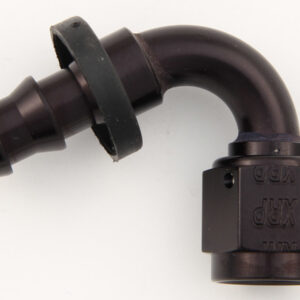 4an 120-Deg Push-On Hose End  Black XRP231204BB