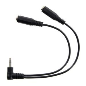 Splitter Stereo 1/8in Male to 1/8in Dual Femal RCERE-66-S