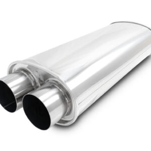 STREETPOWER Oval Muffler 3in Inlet/Outlet VIB10539