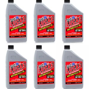 Motorcycle Oil 10w40 Synthetic Case 6x1 Quart LUC10793-6