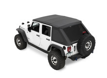 07-18 Jeep Wrangler JK Ascent Soft Top Black BES56825-35