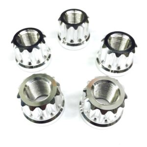 Billet Aluminum 12pt Lug Nuts 5/8in Polished 5pk DRR7505-625P