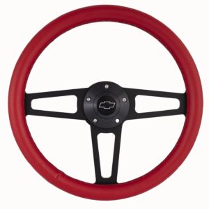 Billet T Series Red Wrap ped Steering Wheel GRT1916R