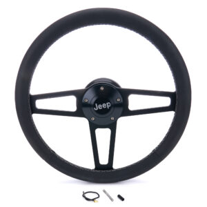 T Series Blk Wheel Jeep Logo/Install Kit GRT1919