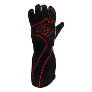 Gloves Karting RS1 Adult Large Black/Red K1R13-RS1-R-L