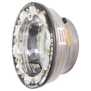 Wheel Half 12-Blt 10in x 6in w/Beadlock Black KAW106FBLBT