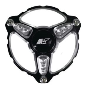 Front Hub 3 Pin Micro LH w/Bearing Black KAW10P3-LH